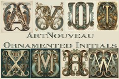 Art Nouveau Ornamented Initials Product Image 1