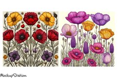 Art Nouveau Scrapbook Junk Journal Printable Pages | Florals Product Image 3