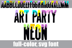 Art Party Neon Color Font Product Image 1