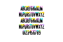 Art Party Neon Color Font Product Image 3
