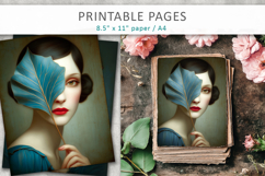 vintage female art illustrations Product Image 1