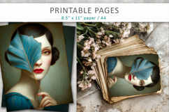 vintage female art illustrations Product Image 4