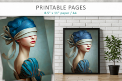 artistic portrait junk journal pages, creative paper Product Image 6