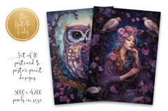 Purple Night Garden Postcard and Poster Print Set Product Image 2