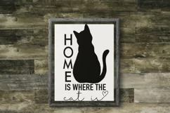 Home Is Where The Cat Is Png Instant Download for Digital Product Image 2