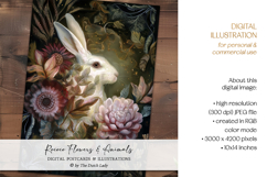 Rococo Flowers &amp; Animals Postcard Set Product Image 4