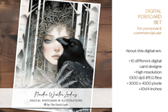 Nordic Winter Ladies Postcard Set Product Image 4