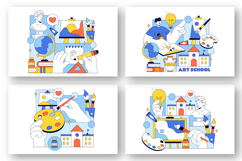 10 Art School Vector Illustration Product Image 3