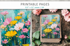 artistic floral background, paint texture floral Product Image 1