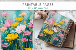 artistic floral background, paint texture floral Product Image 5