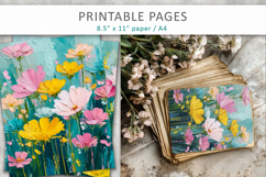 artistic floral background, paint texture floral Product Image 6