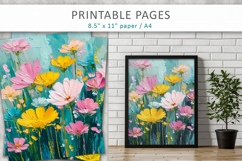 artistic floral background, paint texture floral Product Image 8