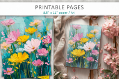 artistic floral background, paint texture floral Product Image 9