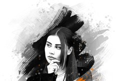 Watercolor Portrait Template Product Image 7