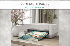 woman art printable, female illustration pages Product Image 5