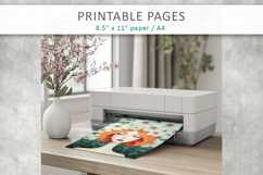 woman art printable, romantic woman journal page Product Image 7