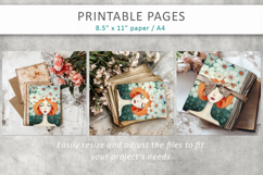 woman art printable, romantic woman journal page Product Image 8