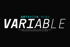 Artavion Mono - Monospace Typeface Product Image 5