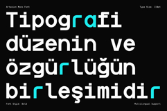Artavion Mono - Monospace Typeface Product Image 7