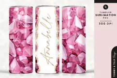 Personalised Name Tumbler Wrap PNG Sublimation | Marble Product Image 1