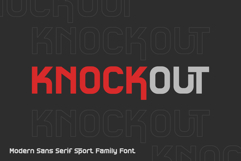 Knockout is a bold and modern sport typeface Product Image 1