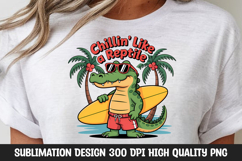 Chillin’ Like a Reptile Surfboard Clipart Product Image 2