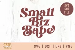 Small Biz Babe SVG cut file - Retro business owner svg Product Image 1