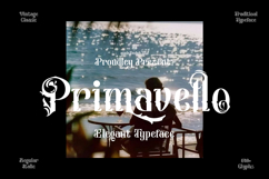 Primavello Font Product Image 1
