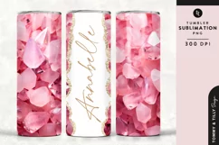 Personalised Name Tumbler Wrap PNG Sublimation | Marble Product Image 1