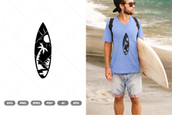 Surfboard SVG &amp; Clipart Product Image 1