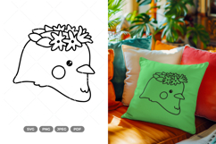 Spring Bird Doodle SVG &amp; Clipart Product Image 1