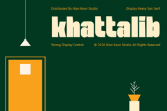 Khattalib - Display Heavy Sans Serif Product Image 1