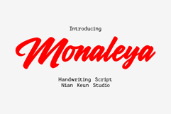 Monaleya - Handwriting Script Product Image 1