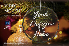 Crystal Glass Ornament Video Mockup Product Image 1