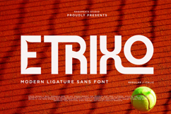 Etrixo - Modern Ligature Sans Font Product Image 1