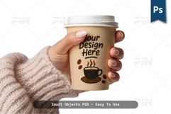 Coffee Paper Cup Mockup - Realistic PSD Template Product Image 1