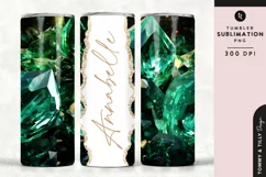 Personalised Name Tumbler Wrap PNG Sublimation | Marble Product Image 1