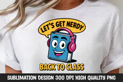 Back to School Nerdy Book Cartoon Clipart PNG Product Image 2