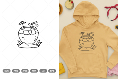 Coconut Drink SVG &amp; Clipart Product Image 1