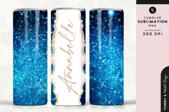 Personalised Name Tumbler Wrap PNG Sublimation | Glitter Product Image 1