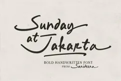 Sunday at Jakarta - Handwritten Font Product Image 1