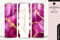 Personalised Name Tumbler Wrap PNG Sublimation | Glitter Product Image 1