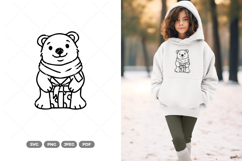 Teddy Bear Doodle SVG &amp; Clipart Product Image 1
