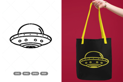 UFO SVG &amp; Clipart - Outer Space SVG Product Image 1