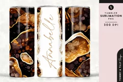 Personalised Name Tumbler Wrap PNG Sublimation | Glitter Product Image 1