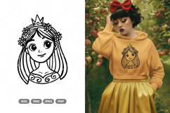 Princess SVG &amp; Clipart Product Image 1