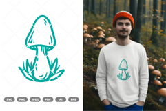 Mushroom SVG &amp; Clipart Product Image 1