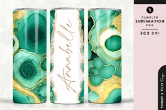 Personalised Name Tumbler Wrap PNG Sublimation | Marble Product Image 1