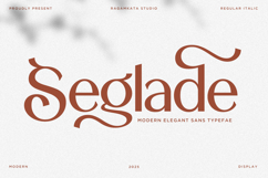 Seglade - Modern Elegant Font Product Image 1