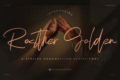 Rosther Golden - Handwritten Script Font Product Image 1